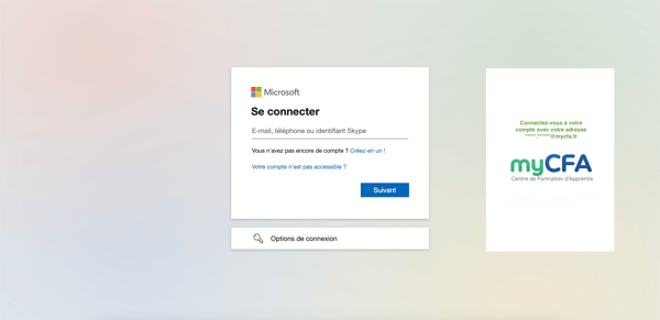 Connexion Microsoft